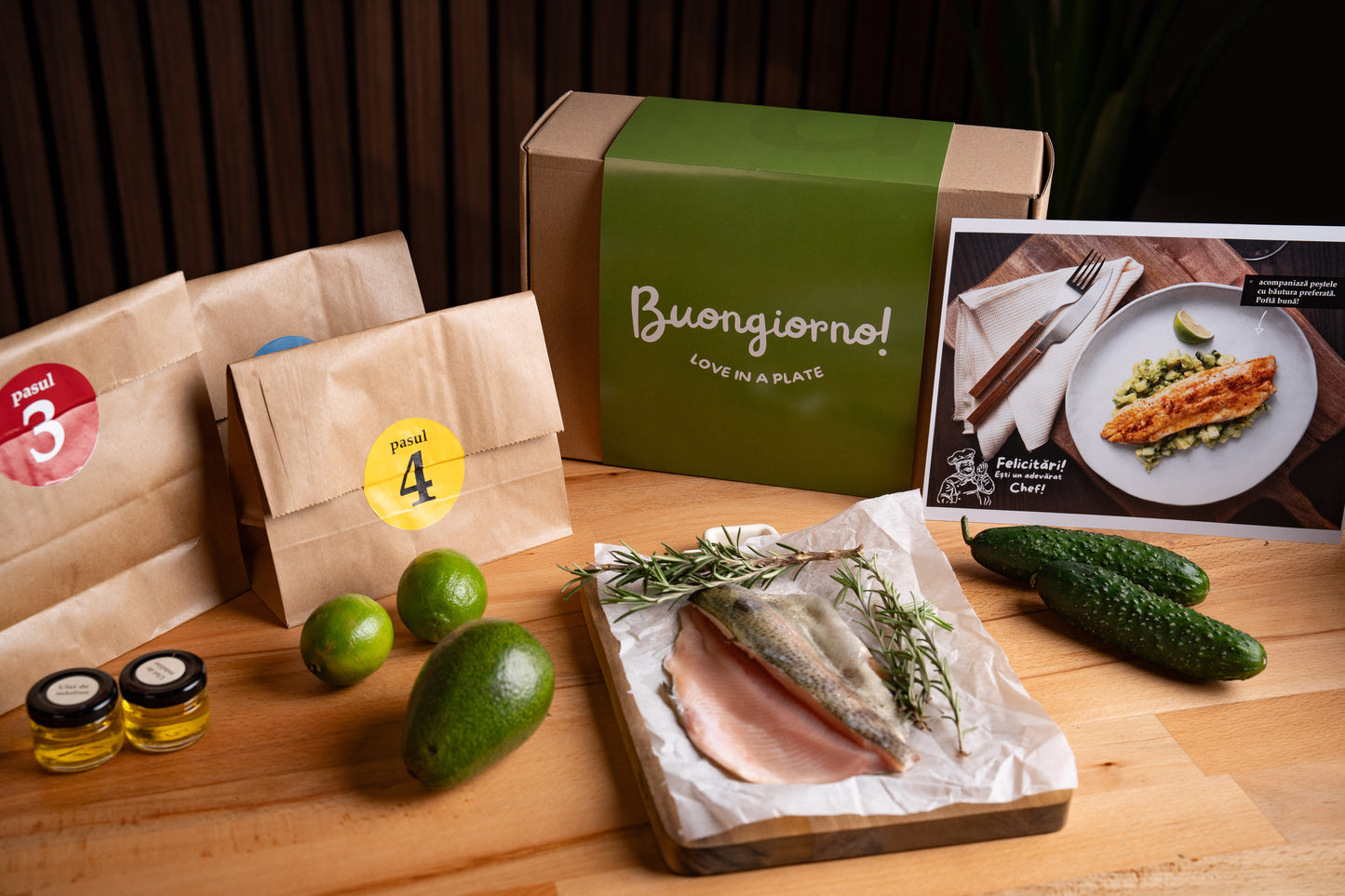 File de păstrăv cu salată de avocado